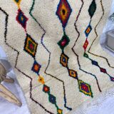 Handmade Moroccan Berber carpet 244 X 146 CM
