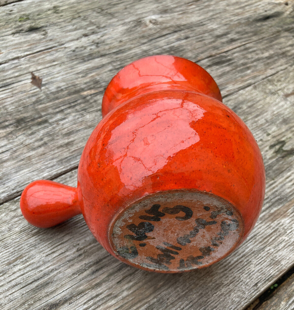 Pichet céramique rouge Charles Voltz Vallauris