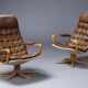 Paire de fauteuils, Sam Larsson for DUX et lænestole, model Mona