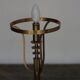Table lamp in brass, glass and marble attributed to Stilux, Italy, 1950s.