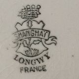 Flat plate décor Shanghai Longwy France