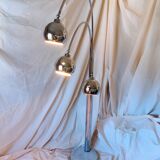 1970s chrome metal lily of the valley lamp
