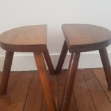 Set of 2 tripod stools