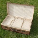 Old suitcase with compartment