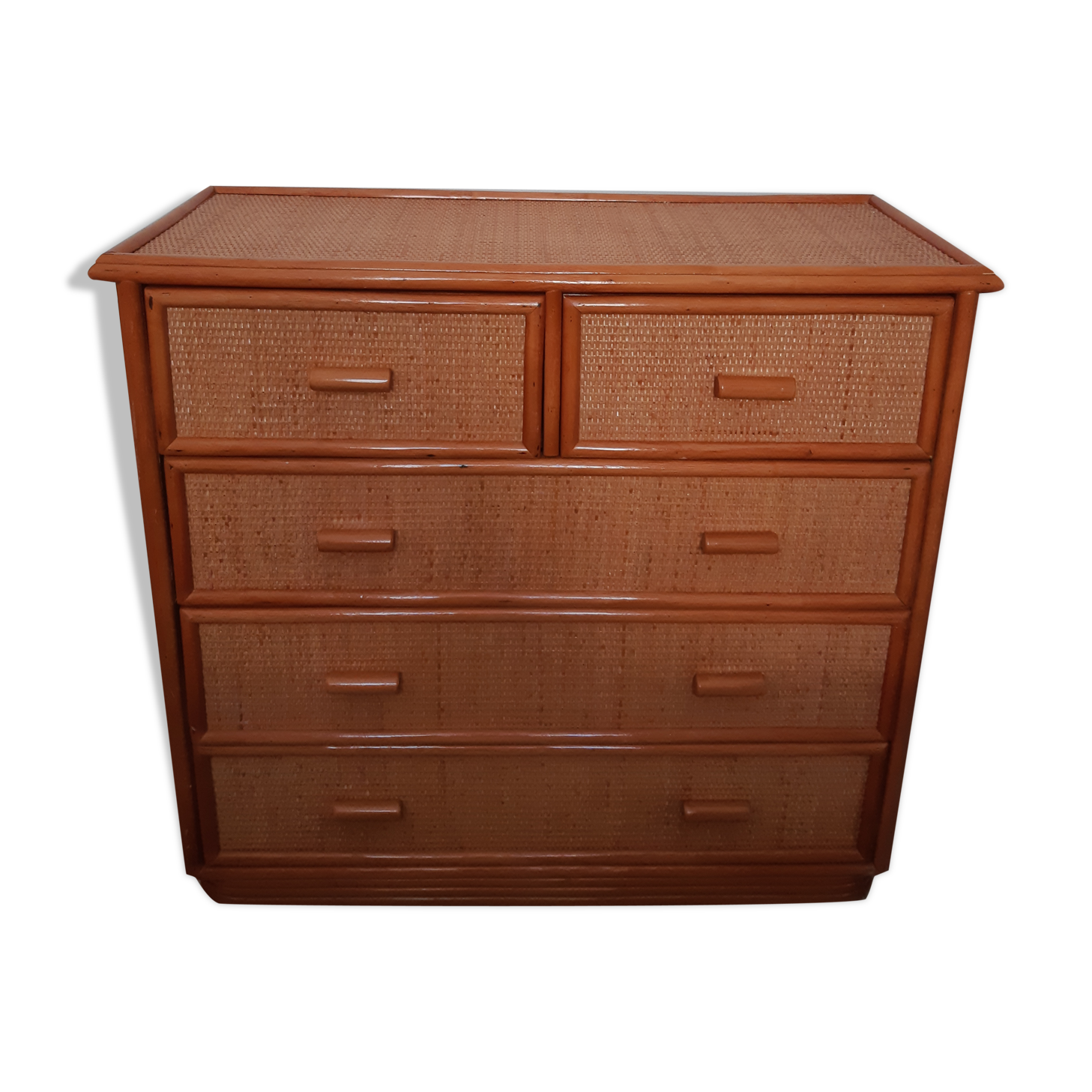 Dresser in rattan