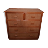 Dresser in rattan