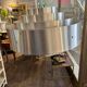 Poulsen Scandinavian brushed steel tiered pendant light