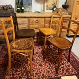 4 old bistro chairs