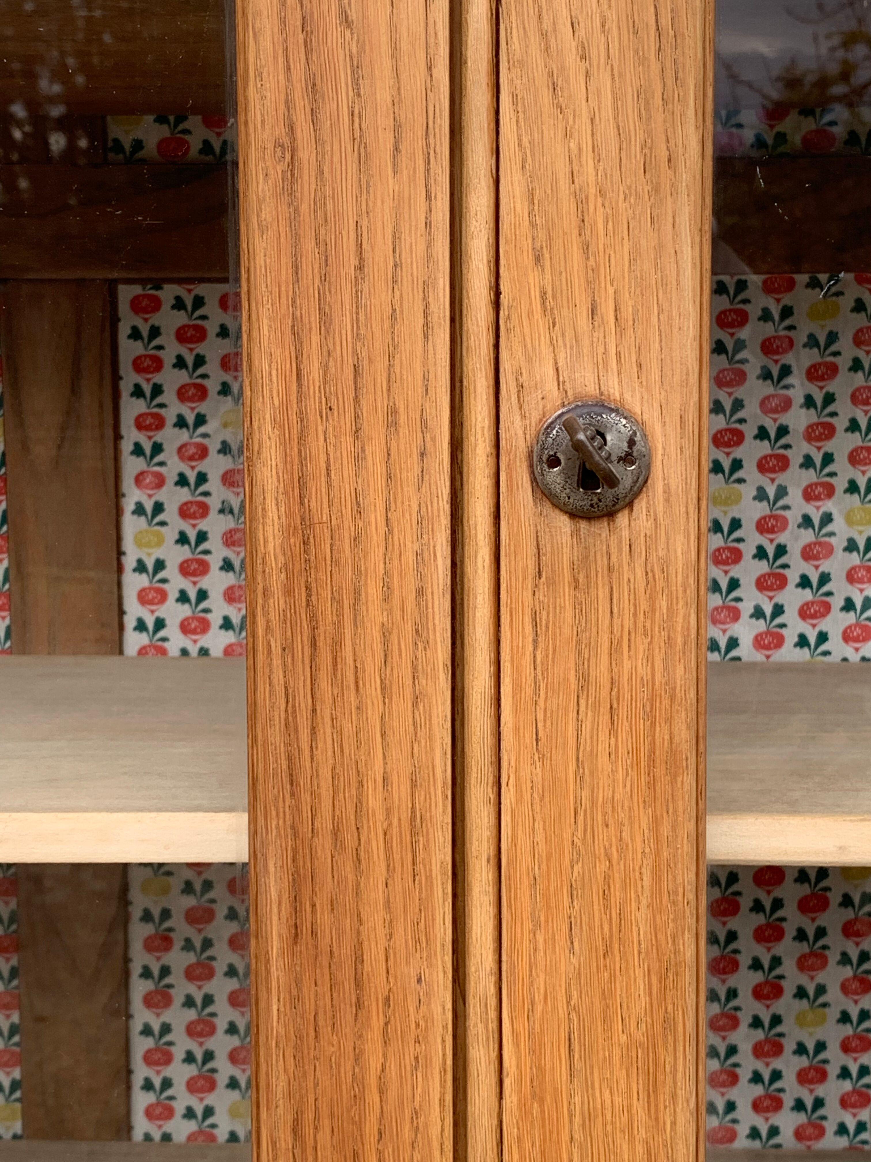 Parisian glazed wardrobe 1930 raw wood