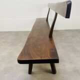 Brutalist elm bench