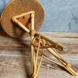Rattan tripod plant holder harness 50s