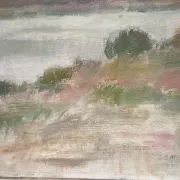 Large Original Swedish Oil on Canvas – "Early Morning" by Gunnel Forssell – Signed – Vintage and Framed – 83 × 50 cm (32.7" × 19.7")