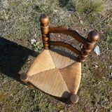 Mulched braided low chair