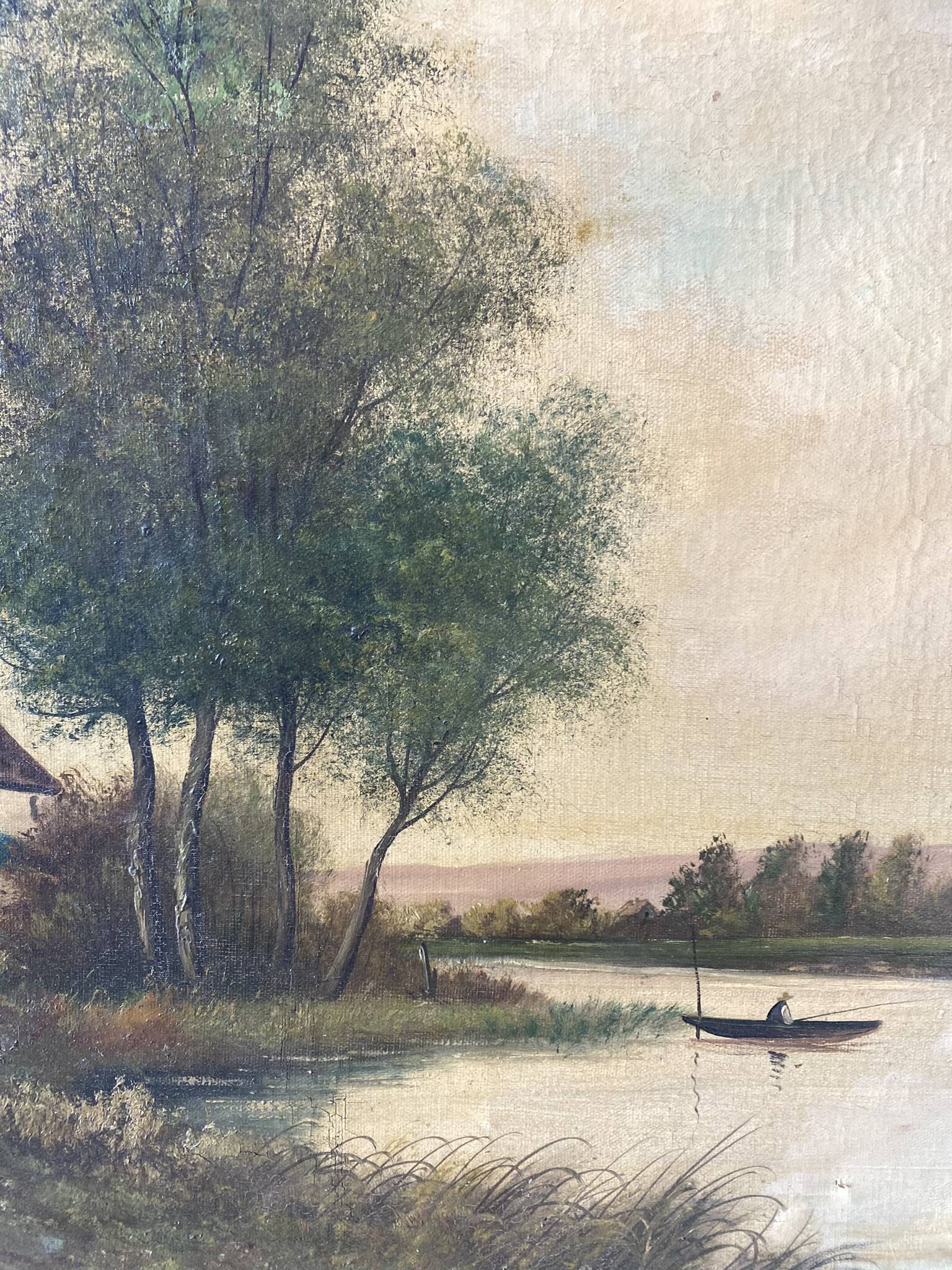 Fishing landscape early 20th century