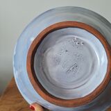 Blue ceramic salad bowl the Dieulefit caves