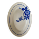 Oval dish blue flowers digoin
