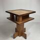 Dutch art deco Amsterdam school oak and coromandel side table, 1930s