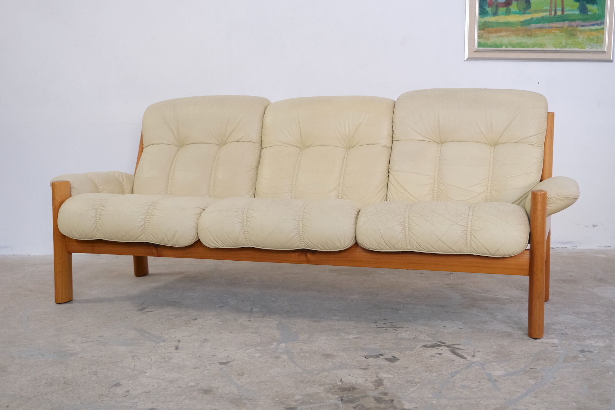 Leather Living Room Set model Montana by Ekornes, 1970's