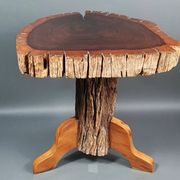 Tabouret ou bout de canapé brutaliste en teck 13 kg, 2 disponibles D344 /1/