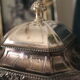 Silver metal candy sugar bowl lutetia france old