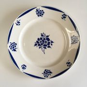 Lot de 6 assiettes en faïence vintage - années 1940-1950