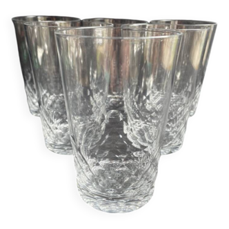 6 Baccarat tortoiseshell mugs