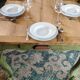 Olive green patinated table