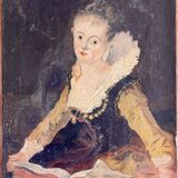 Painting - Portrait of a woman in the 18th century style