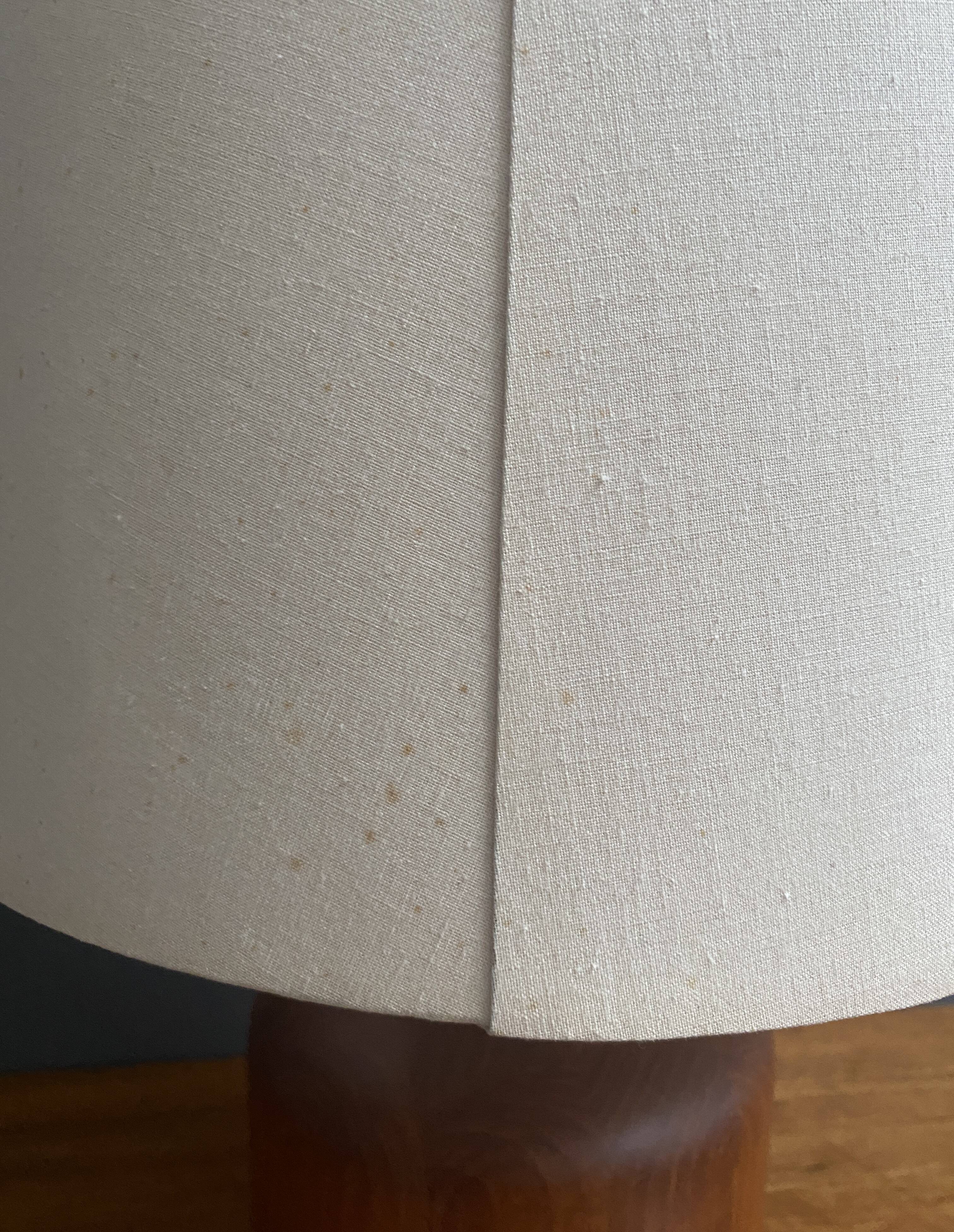 Teak table lamp by Kirk Copenhagen Denmark 1970s