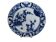 Creil Montereau, small plate decorated in Japanese style, late 19th century.
