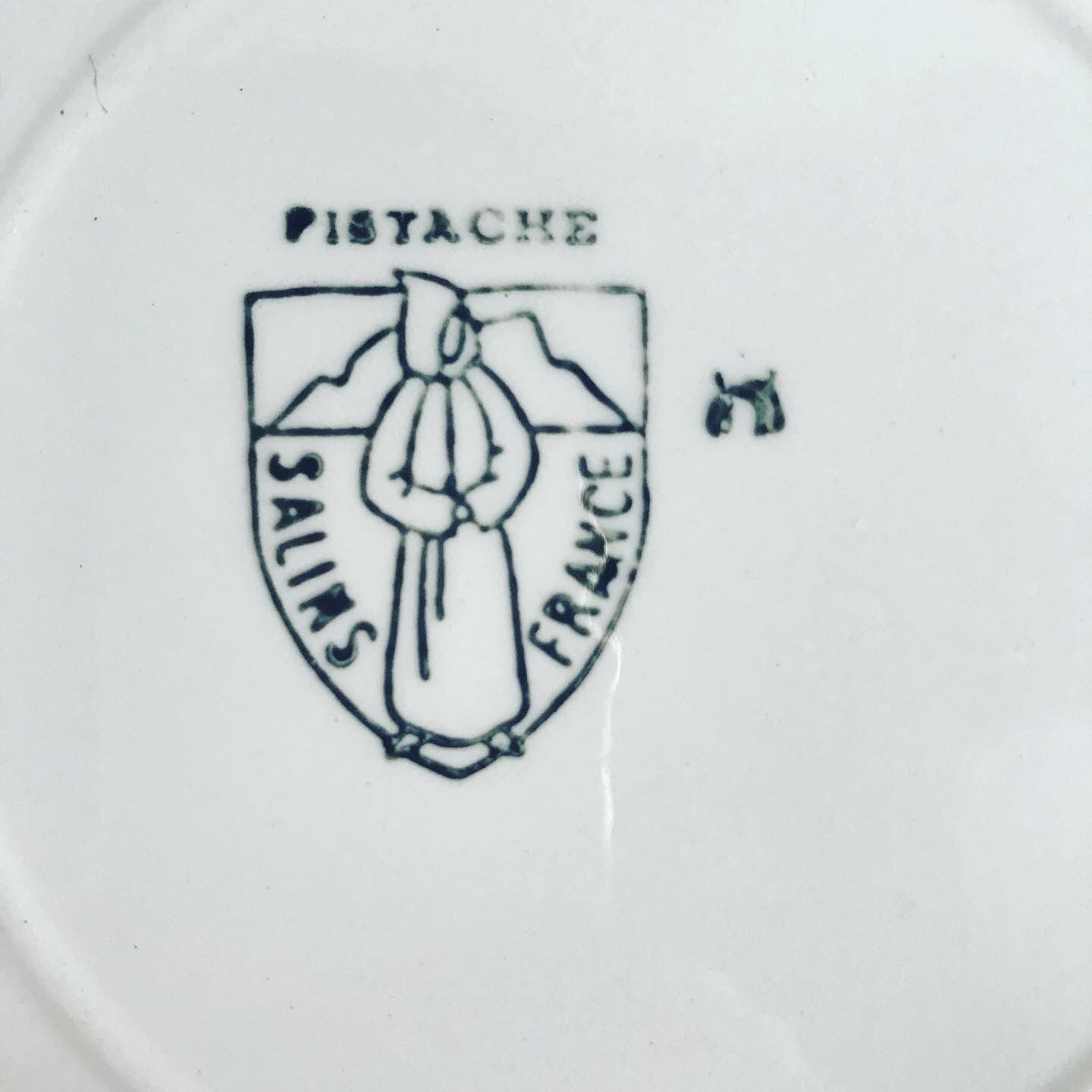 Five Salins deauville model dessert plates