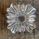 Vintage twisted crystal ashtray in the style of daum #d956