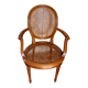 Canned medallion armchair in Louis XVI style