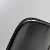 Set of 6 black leather dining chairs by Afra & Tobia Scarpa, 1970's