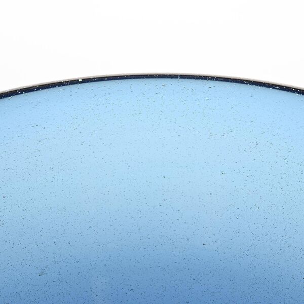 Coupe en verre soufflé bleu par Claude Morin, Dieulefit circa 1970