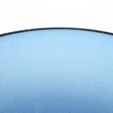 Blue blown glass bowl by Claude Morin, Dieulefit circa 1970