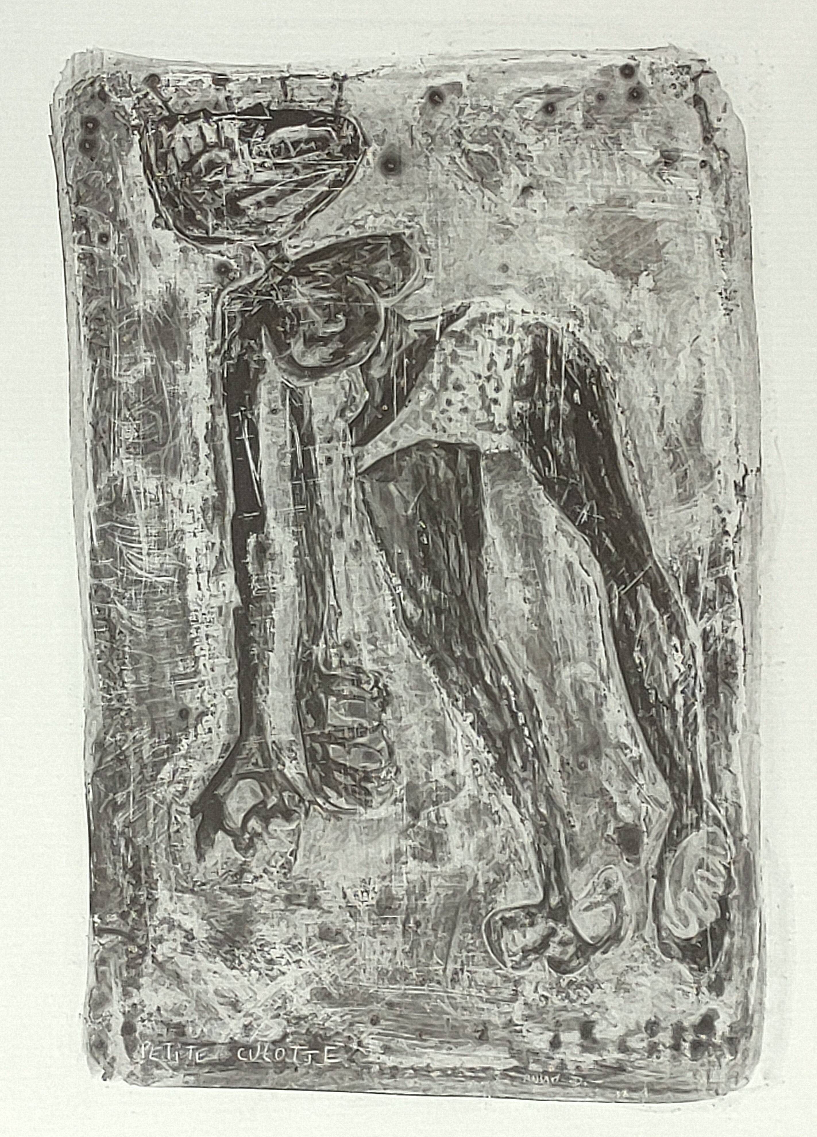 Painting by D. ANIAKI – Mixed media, ink and acrylic on laminated paper