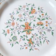 Gien earthenware plate "Rouen au Sainfoin"