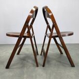 Pair of Bauhaus Folding Chairs B751 by Ligna, Czechoslovakia 1930s