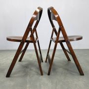 Pair of Bauhaus Folding Chairs B751 by Ligna, Czechoslovakia 1930s