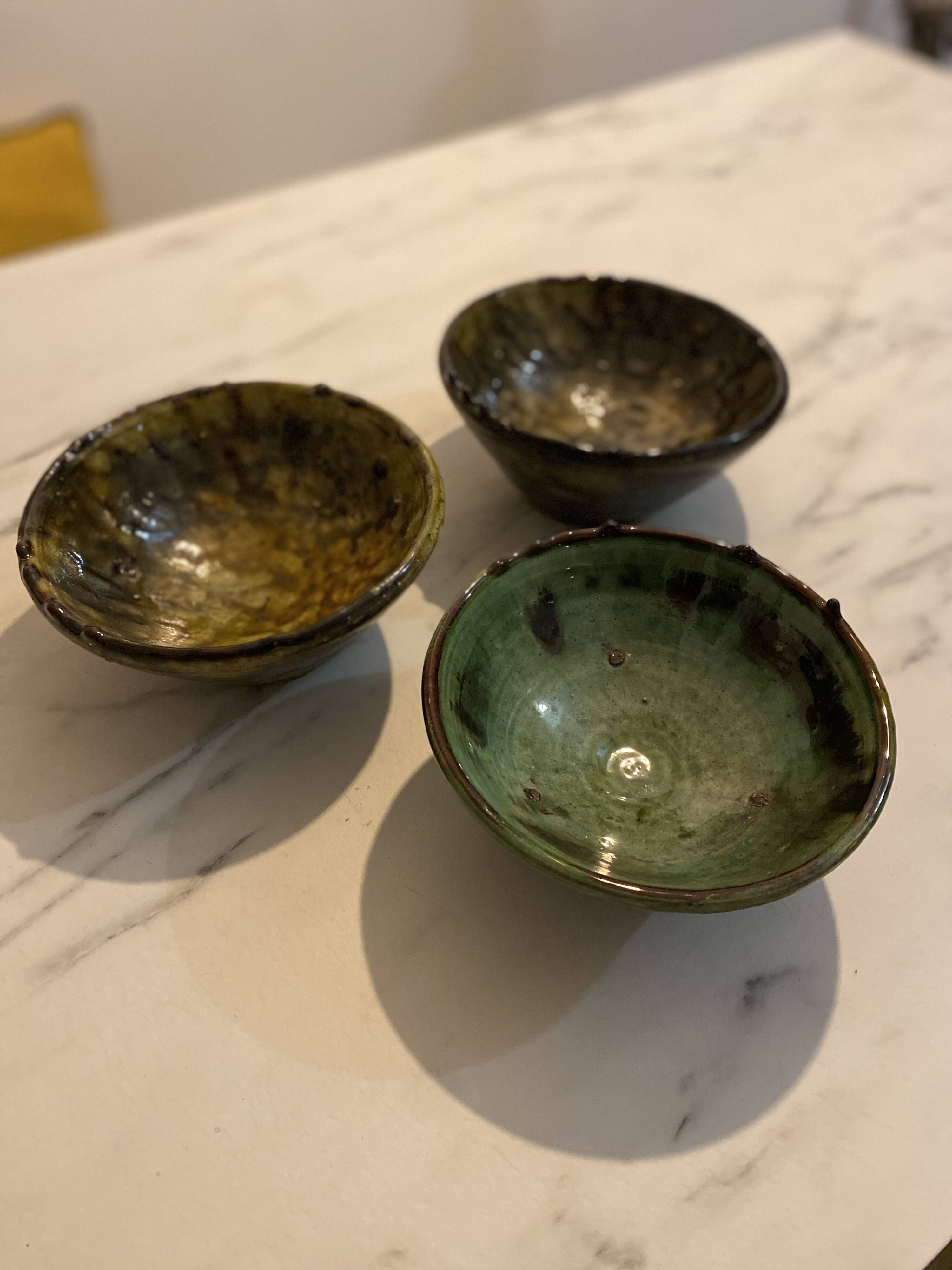 Glazed terracotta bowl