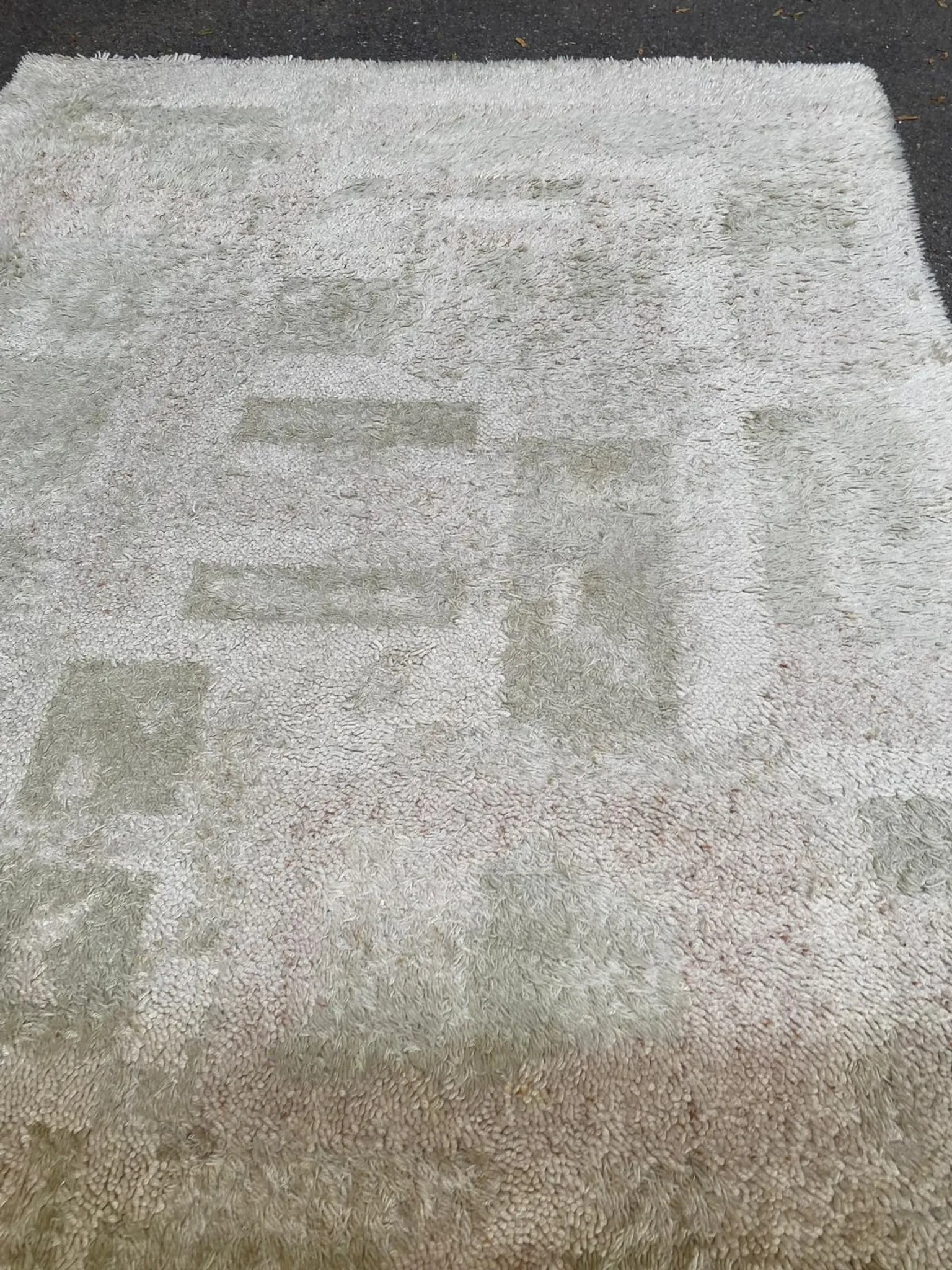 Mid-century scandinavian rug ege berber stratos denmark (183x275) 1970