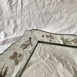 Beveled Venetian mirror - butterfly decor - Height: 61 cm