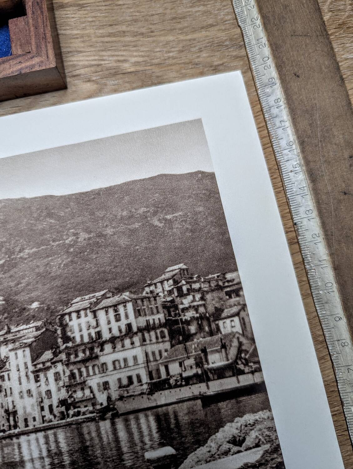 Bastia, vintage Corsica, photo plate printed in 1935.