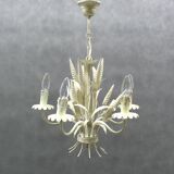 Lustre floral Hollywood Regency, années 1970