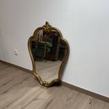 Mirror in wood and gilded stucco, 19th century