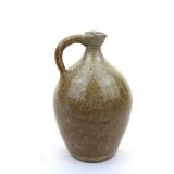 Old enameled stoneware jar