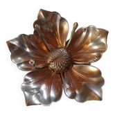 Silver-plated flower ashtray 1970