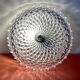 Vintage diamond-tipped glass wall lamp/ceiling lamp