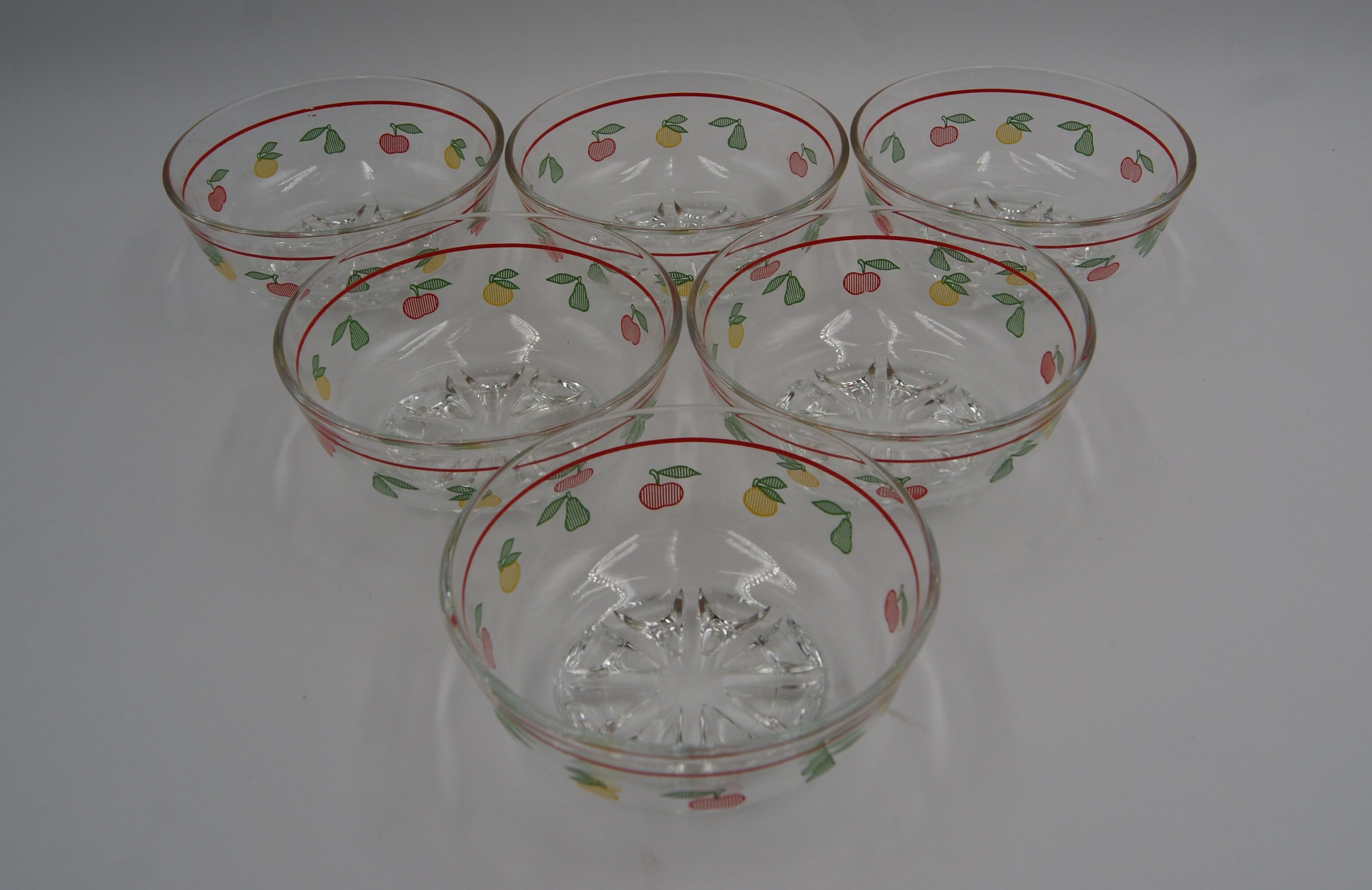 Series 6 dessert cuts vintage fruits